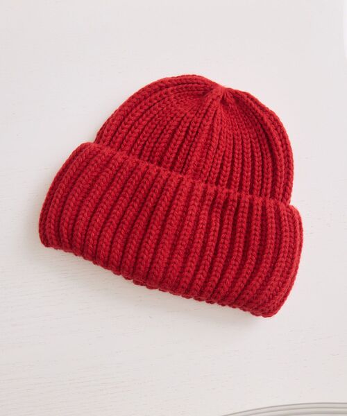 casita(RETRO GIRL)（カシータ）の「ニット帽（ハット・レディース・オフホワイト/ブラック/レッド/ブラウン・ONE SIZE）」の16枚目の写真