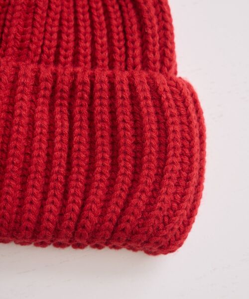 casita(RETRO GIRL)（カシータ）の「ニット帽（ハット・レディース・オフホワイト/ブラック/レッド/ブラウン・ONE SIZE）」の17枚目の写真
