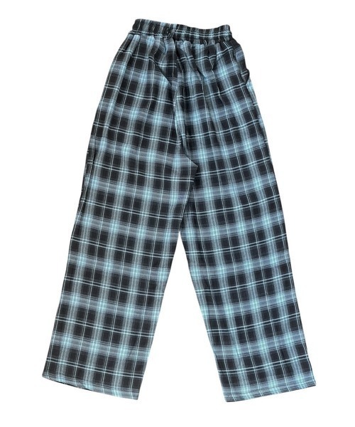lulufa(ルルファ)の「チェック柄 ワイドパンツ /ルーズシルエット(その他パンツ・レディース・ブルー/ブラウン・MEDIUM/LARGE)」の6枚目の写真