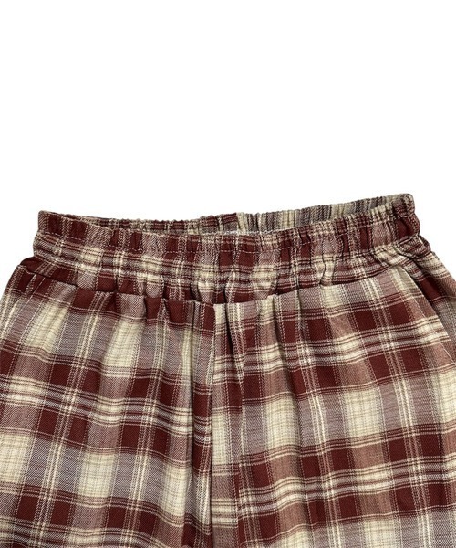 lulufa(ルルファ)の「チェック柄 ワイドパンツ /ルーズシルエット(その他パンツ・レディース・ブルー/ブラウン・MEDIUM/LARGE)」の11枚目の写真