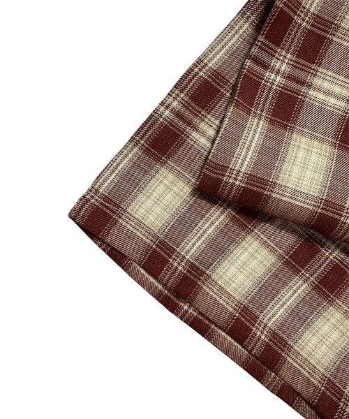 lulufa(ルルファ)の「チェック柄 ワイドパンツ /ルーズシルエット(その他パンツ・レディース・ブルー/ブラウン・MEDIUM/LARGE)」の10枚目の写真