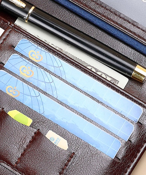 CALIFORNIA OUTFITTERS（カリフォルニア アウトフィッターズ）の「10D23-KR レザー調パスポートケース チケットホルダー（パスポートケース・メンズ・ブラック/ダークブラウン/ブラウン・ONESIZE）」の8枚目の写真