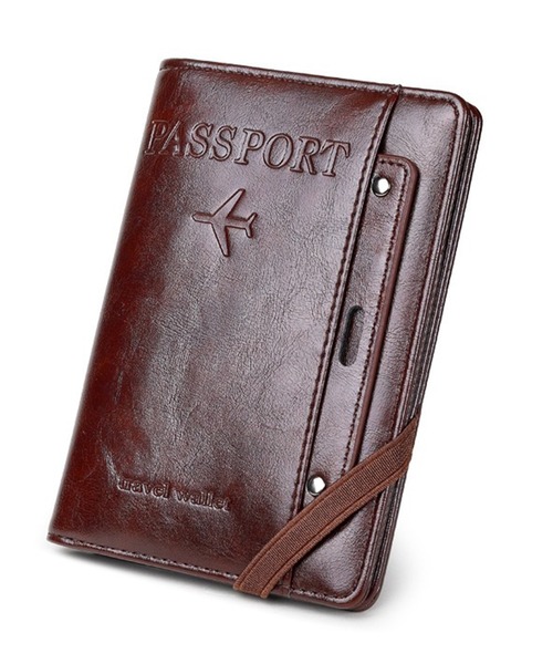 CALIFORNIA OUTFITTERS（カリフォルニア アウトフィッターズ）の「10D23-KR レザー調パスポートケース チケットホルダー（パスポートケース・メンズ・ブラック/ダークブラウン/ブラウン・ONESIZE）」の11枚目の写真