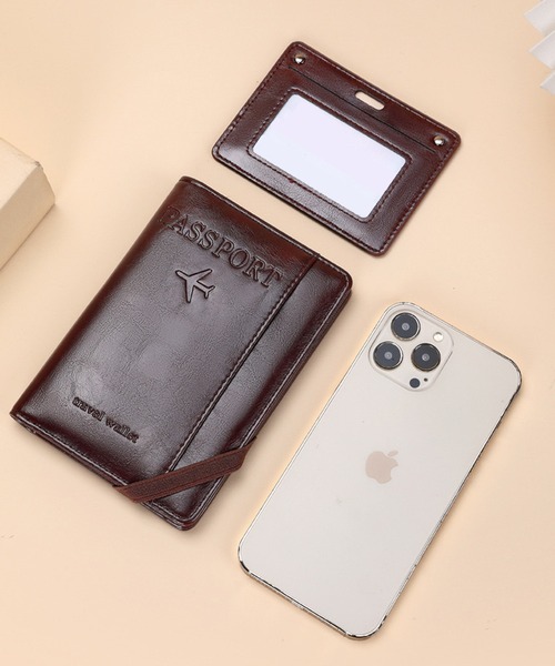 CALIFORNIA OUTFITTERS（カリフォルニア アウトフィッターズ）の「10D23-KR レザー調パスポートケース チケットホルダー（パスポートケース・メンズ・ブラック/ダークブラウン/ブラウン・ONESIZE）」の21枚目の写真