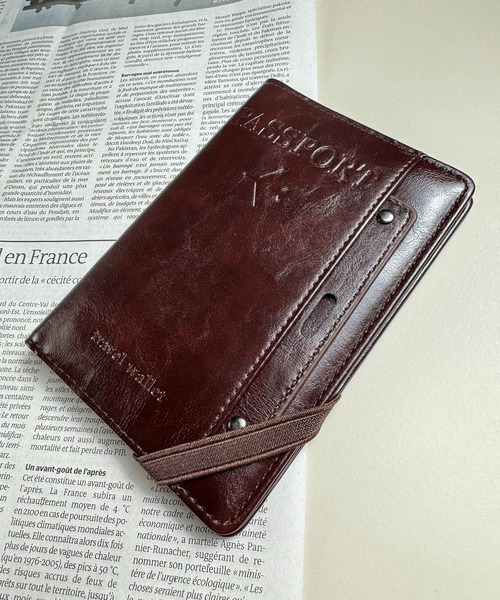 CALIFORNIA OUTFITTERS（カリフォルニア アウトフィッターズ）の「10D23-KR レザー調パスポートケース チケットホルダー（パスポートケース・メンズ・ブラック/ダークブラウン/ブラウン・ONESIZE）」の17枚目の写真