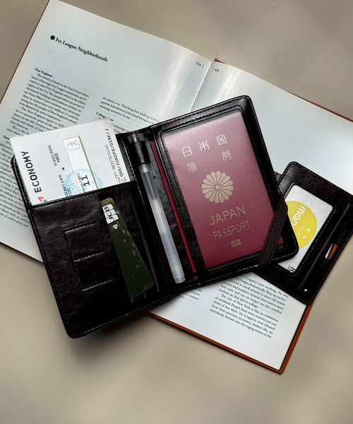 CALIFORNIA OUTFITTERS（カリフォルニア アウトフィッターズ）の「10D23-KR レザー調パスポートケース チケットホルダー（パスポートケース・メンズ・ブラック/ダークブラウン/ブラウン・ONESIZE）」の15枚目の写真