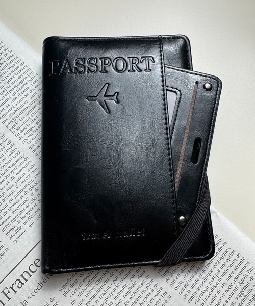 CALIFORNIA OUTFITTERS（カリフォルニア アウトフィッターズ）の「10D23-KR レザー調パスポートケース チケットホルダー（パスポートケース・メンズ・ブラック/ダークブラウン/ブラウン・ONESIZE）」の14枚目の写真