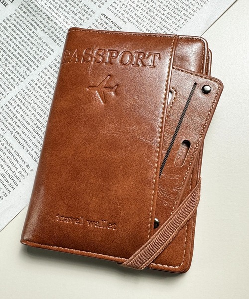 CALIFORNIA OUTFITTERS（カリフォルニア アウトフィッターズ）の「10D23-KR レザー調パスポートケース チケットホルダー（パスポートケース・メンズ・ブラック/ダークブラウン/ブラウン・ONESIZE）」の13枚目の写真