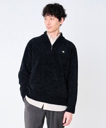 モールニット ハーフジップ プルオーバー