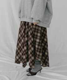 duei | チェックフレアイレヘムスカート(スカート)