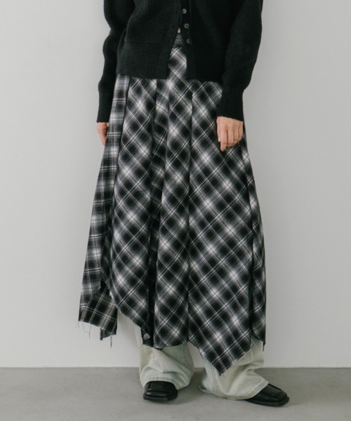 duei(デュイ)の「チェックフレアイレヘムスカート(スカート・レディース・ブラウン/ブラック・FREE)」の16枚目の写真