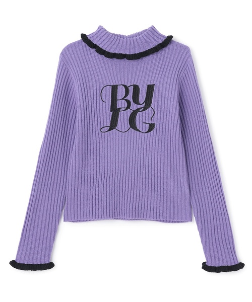 by LOVEiT(バイラビット)の「ロゴ刺しゅうテレコニット(ニット/セーター・キッズ・オフホワイト/ブラック/ラベンダー・130cm/160cm/120cm/150cm/140cm)」の14枚目の写真