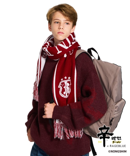 セール】【辛ラーメン】コラボ/ニットマフラー（マフラー）｜RAGEBLUE