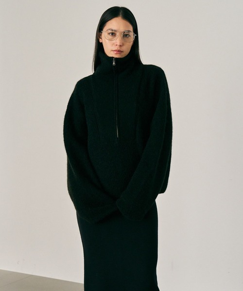 Chaos（カオス）の「Chaos(カオス)/ トゥルリーニット（ニット/セーター・レディース・ブラック/ベージュ/ライトピンク・FREE）」の4枚目の写真