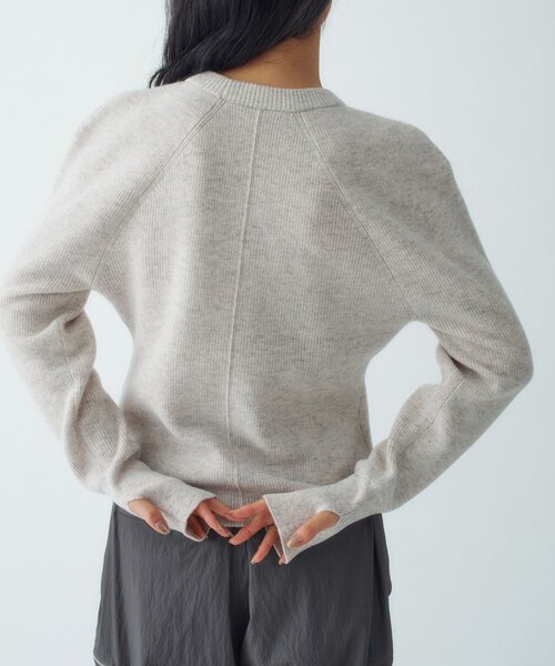 CODE A(コードエー)の「bold form knit pullover(ニット/セーター・レディース・グレー/オフホワイト・00)」の15枚目の写真