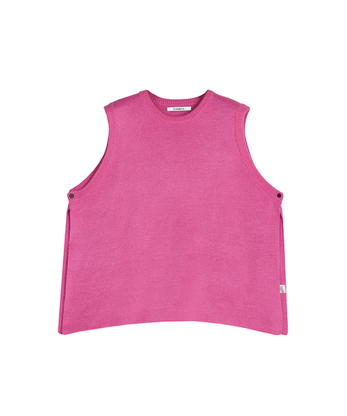 AVANDRESS(アバンドレス )の「Vivid Slit Knit Vest - 7 COL(ベスト・メンズ・ブラック/ダークグリーン/ブラウン/オリーブ/グリーン/ミント/PINK・2/3)」の7枚目の写真
