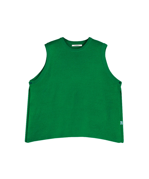 AVANDRESS(アバンドレス )の「Vivid Slit Knit Vest - 7 COL(ベスト・メンズ・ブラック/ダークグリーン/ブラウン/オリーブ/グリーン/ミント/PINK・2/3)」の5枚目の写真