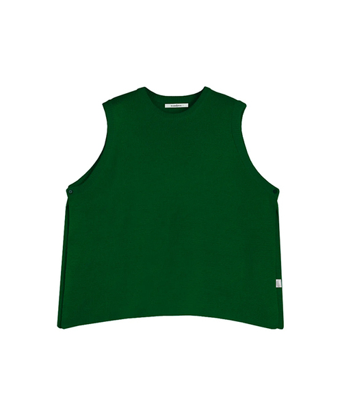AVANDRESS(アバンドレス )の「Vivid Slit Knit Vest - 7 COL(ベスト・メンズ・ブラック/ダークグリーン/ブラウン/オリーブ/グリーン/ミント/PINK・2/3)」の3枚目の写真
