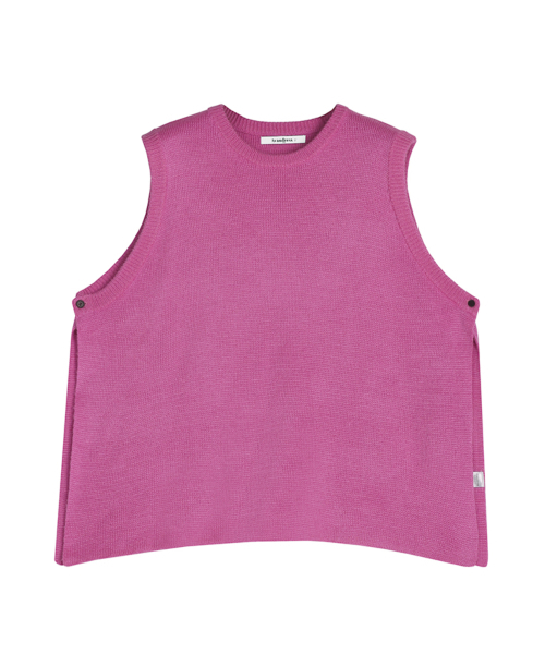 AVANDRESS(アバンドレス )の「Vivid Slit Knit Vest - 7 COL(ベスト・メンズ・ブラック/ダークグリーン/ブラウン/オリーブ/グリーン/ミント/PINK・2/3)」の10枚目の写真