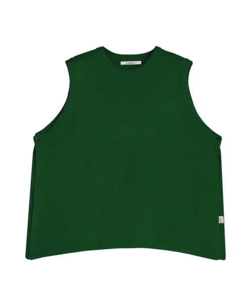 AVANDRESS(アバンドレス )の「Vivid Slit Knit Vest - 7 COL(ベスト・メンズ・ブラック/ダークグリーン/ブラウン/オリーブ/グリーン/ミント/PINK・2/3)」の13枚目の写真
