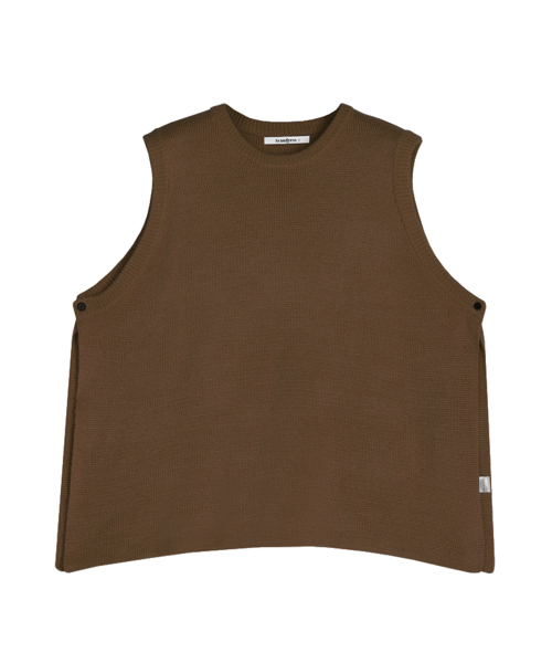 AVANDRESS(アバンドレス )の「Vivid Slit Knit Vest - 7 COL(ベスト・メンズ・ブラック/ダークグリーン/ブラウン/オリーブ/グリーン/ミント/PINK・2/3)」の14枚目の写真