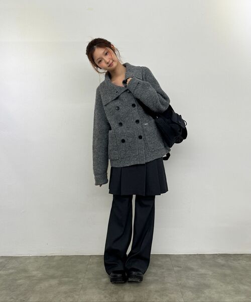 Miseki SEOUL(ミセキソウル)の「Toggle wool backpack CHARCOAL(バックパック/リュック・レディース・その他・OS)」の2枚目の写真