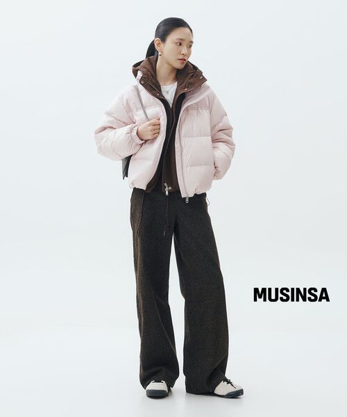 MUSINSA STANDARD WOMAN（ムシンサスタンダードウーマン）の「ウィメンズレオパードワイドデニムパンツ[カーキグレー]（デニムパンツ・レディース・その他・30/24/25/26/27/28/29）」の10枚目の写真