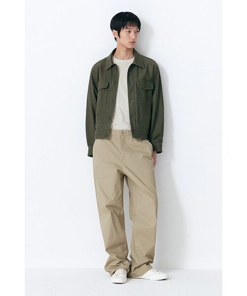MUSINSA STANDARD（ムシンサスタンダード）の「ピグメントリラックスクルーネックTシャツ[クリーム]（Tシャツ/カットソー・メンズ・その他・X-LARGE/XX-LARGE/XXX-LARGE/SMALL/MEDIUM/LARGE）」の9枚目の写真