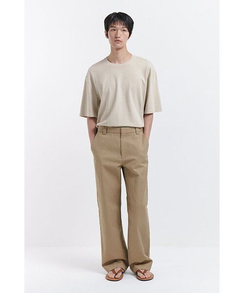 MUSINSA STANDARD（ムシンサスタンダード）の「ピグメントリラックスクルーネックTシャツ[クリーム]（Tシャツ/カットソー・メンズ・その他・X-LARGE/XX-LARGE/XXX-LARGE/SMALL/MEDIUM/LARGE）」の10枚目の写真