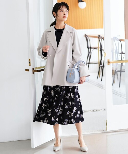 ANY SIS(エニィスィス)の「フラワータック スカート(スカート・レディース・ネイビー系9/ダークブラウン系4・SMALL/MEDIUM/LARGE)」の16枚目の写真