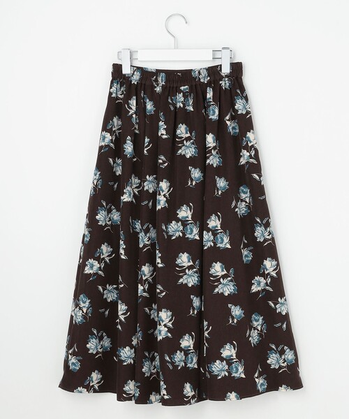 ANY SIS(エニィスィス)の「フラワータック スカート(スカート・レディース・ネイビー系9/ダークブラウン系4・SMALL/MEDIUM/LARGE)」の8枚目の写真