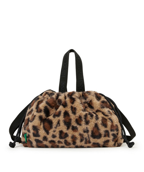 LeSportsac（レスポートサック）の「FUR DRAWSTRING TOTE レオパードフラッフィーファー（トートバッグ・レディース・ブラウン・FREE）」の3枚目の写真