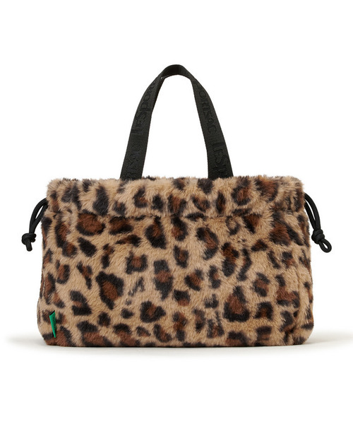 LeSportsac（レスポートサック）の「FUR DRAWSTRING TOTE レオパードフラッフィーファー（トートバッグ・レディース・ブラウン・FREE）」の7枚目の写真