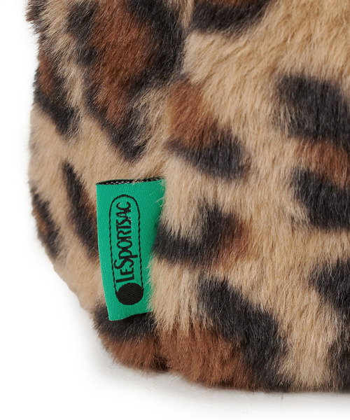 LeSportsac（レスポートサック）の「FUR DRAWSTRING TOTE レオパードフラッフィーファー（トートバッグ・レディース・ブラウン・FREE）」の10枚目の写真
