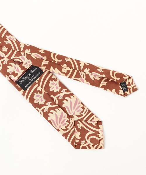 Holliday & Brown / シルク ボタニカル柄 プリント ネクタイ（ネクタイ
