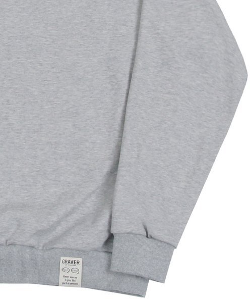 GRAVER（グレーバー）の「[UNISEX]ダックフラワー刺繍スマイルマンツーマン_グレー（スウェット・レディース・グレー・LARGE/MEDIUM/X-LARGE）」の4枚目の写真