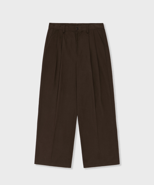 GLW(ジーエルダブリュ)の「ワイドツーピンタックコットンパンツブラウン(その他パンツ・レディース・その他・LARGE/SMALL/MEDIUM)」の7枚目の写真