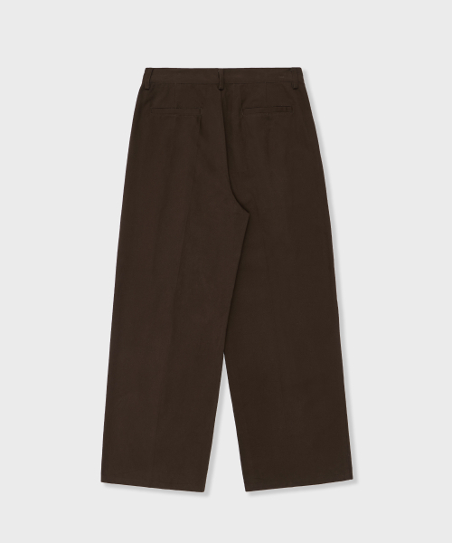 GLW(ジーエルダブリュ)の「ワイドツーピンタックコットンパンツブラウン(その他パンツ・レディース・その他・LARGE/SMALL/MEDIUM)」の8枚目の写真