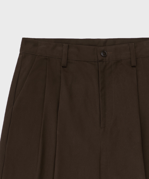 GLW(ジーエルダブリュ)の「ワイドツーピンタックコットンパンツブラウン(その他パンツ・レディース・その他・LARGE/SMALL/MEDIUM)」の9枚目の写真