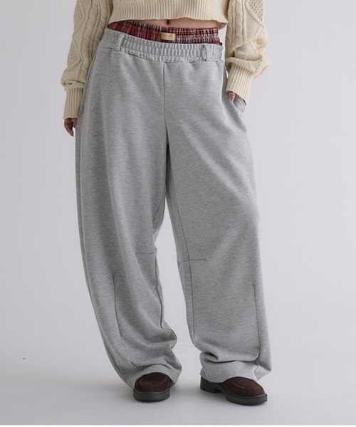 hazyl(ヘイジル)の「layered sweat pants / レイヤードスウェットパンツ(スウェットパンツ・レディース・グレー系その他/グレー・SMALL/MEDIUM)」の13枚目の写真