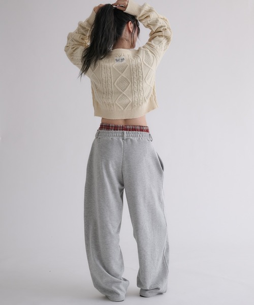 hazyl(ヘイジル)の「layered sweat pants / レイヤードスウェットパンツ(スウェットパンツ・レディース・グレー系その他/グレー・SMALL/MEDIUM)」の21枚目の写真