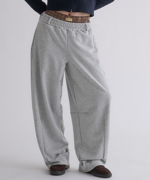 hazyl(ヘイジル)の「layered sweat pants / レイヤードスウェットパンツ(スウェットパンツ・レディース・グレー系その他/グレー・SMALL/MEDIUM)」の3枚目の写真