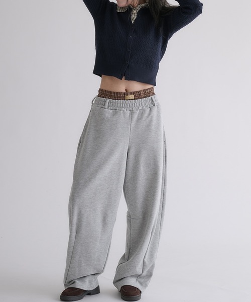 hazyl(ヘイジル)の「layered sweat pants / レイヤードスウェットパンツ(スウェットパンツ・レディース・グレー系その他/グレー・SMALL/MEDIUM)」の10枚目の写真
