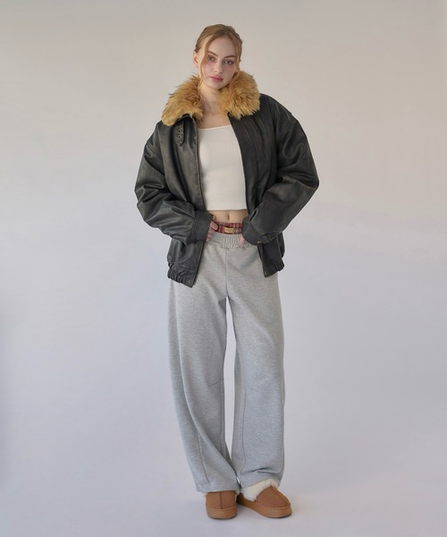 hazyl(ヘイジル)の「layered sweat pants / レイヤードスウェットパンツ(スウェットパンツ・レディース・グレー系その他/グレー・SMALL/MEDIUM)」の22枚目の写真