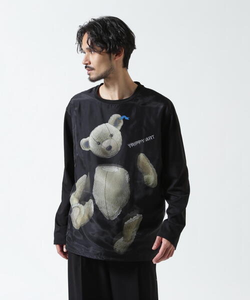 maxsix（マックスシックス）の「maxsix(マックスシックス）TEDDY BEAR 3D L/S TEE（Tシャツ/カットソー・メンズ・ブラック/ホワイト・L/M/S）」の7枚目の写真