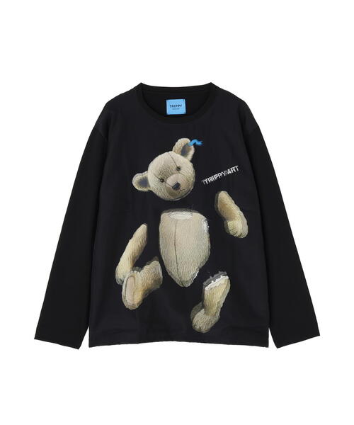 maxsix（マックスシックス）の「maxsix(マックスシックス）TEDDY BEAR 3D L/S TEE（Tシャツ/カットソー・メンズ・ブラック/ホワイト・L/M/S）」の9枚目の写真