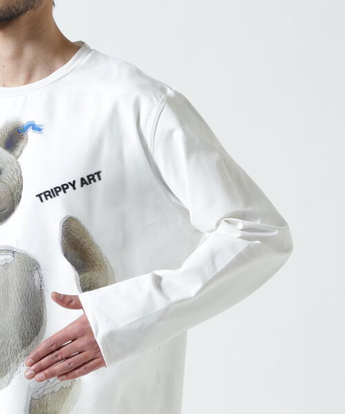 maxsix（マックスシックス）の「maxsix(マックスシックス）TEDDY BEAR 3D L/S TEE（Tシャツ/カットソー・メンズ・ブラック/ホワイト・L/M/S）」の16枚目の写真