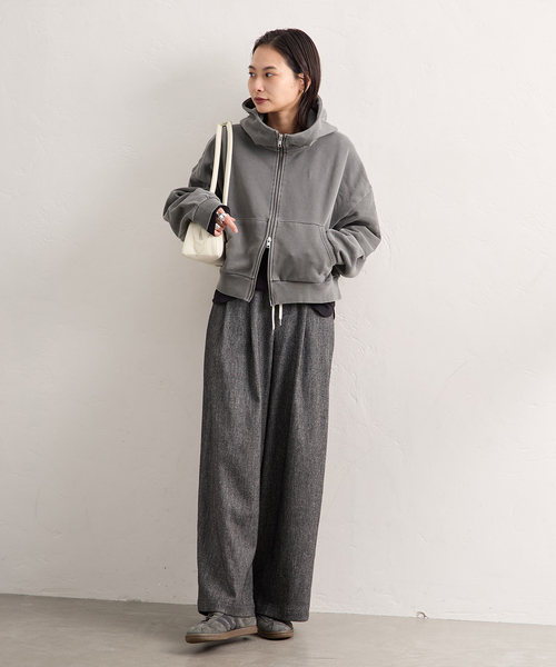 JOURNAL STANDARD（ジャーナルスタンダード）の「ピグメントフーディスウェット（パーカー・レディース・ブラック系その他/ブラウン・FREE）」の3枚目の写真