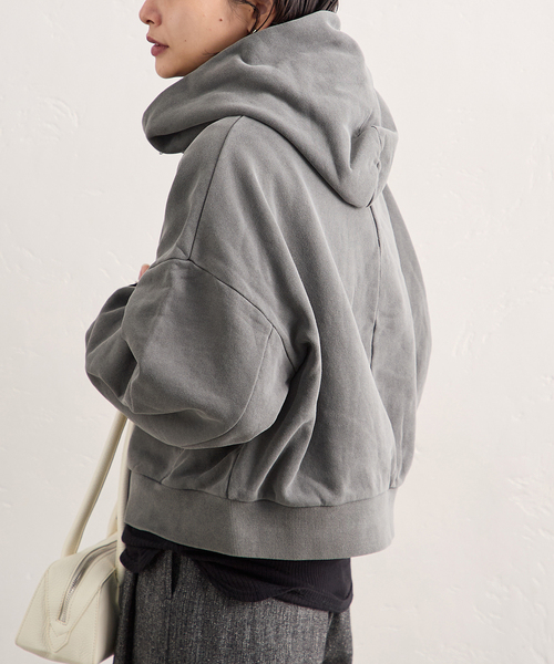 JOURNAL STANDARD（ジャーナルスタンダード）の「ピグメントフーディスウェット（パーカー・レディース・ブラック系その他/ブラウン・FREE）」の8枚目の写真