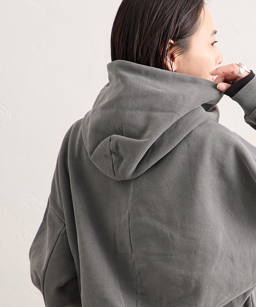 JOURNAL STANDARD（ジャーナルスタンダード）の「ピグメントフーディスウェット（パーカー・レディース・ブラック系その他/ブラウン・FREE）」の9枚目の写真